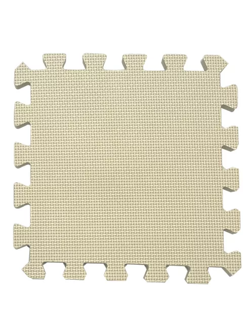 Puzzle habszivacs játszószőnyeg Light Beige 90x90 cm