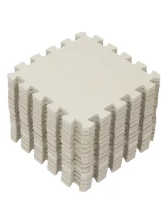 Puzzle habszivacs játszószőnyeg Light Beige 120x120cm