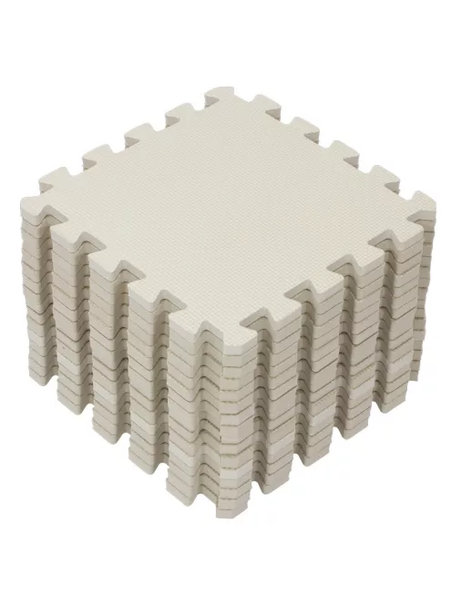 Puzzle habszivacs játszószőnyeg Light Beige 120x120cm