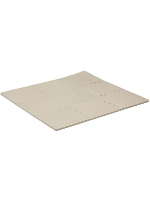 Puzzle habszivacs játszószőnyeg szegéllyel Light Beige 92x92 cm