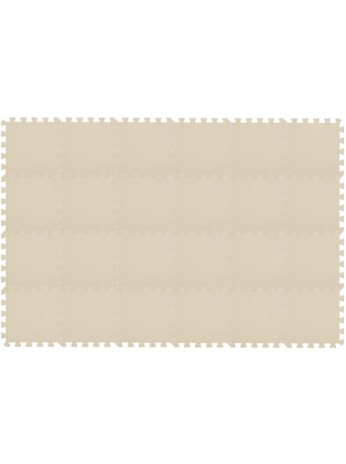 Puzzle habszivacs játszószőnyeg szett Light Beige 180x120cm