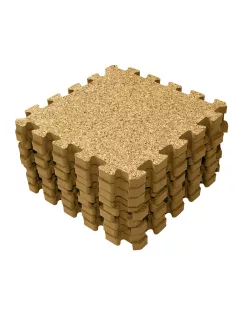   Puzzle habszivacs játszószőnyeg parafa felülettel 90x90 cm