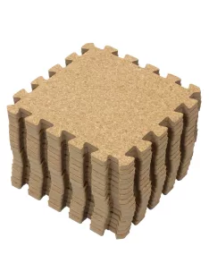   Puzzle habszivacs játszószőnyeg parafa felülettel 120x120cm