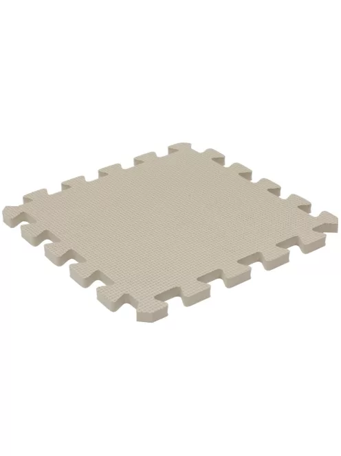 Puzzle habszivacs játszószőnyeg szegéllyel Silver Beige Pink 92x92 cm