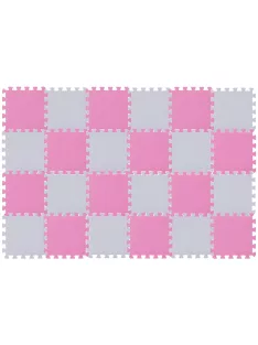   Puzzle habszivacs játszószőnyeg szett Pink Silver 180x120cm