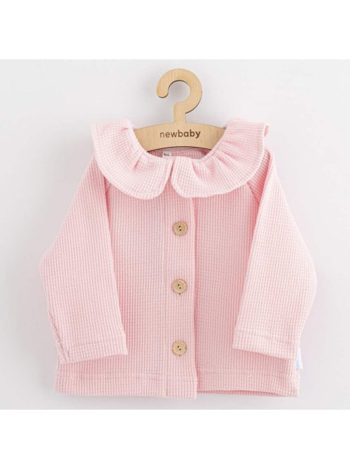 Baba kabátka gombokkal  New Baby Luxury clothing Laura rózsaszín, RAKTÁRON