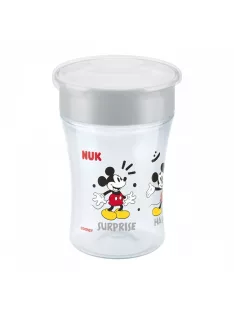   Bájos itató pohár Magic Mickey Mouse NUK (8+ m.) 360° 230 ml, RAKTÁRON