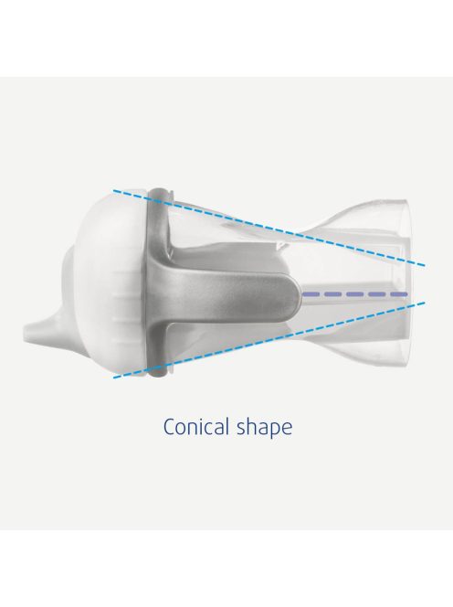 Difrax tanuló pohár puha ivócsővel - szürke, RAKTÁRON