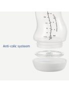 2 darabos Difrax S-cumisüveg anti-colic szett, ezüst és kék, 250ml, RAKTÁRON