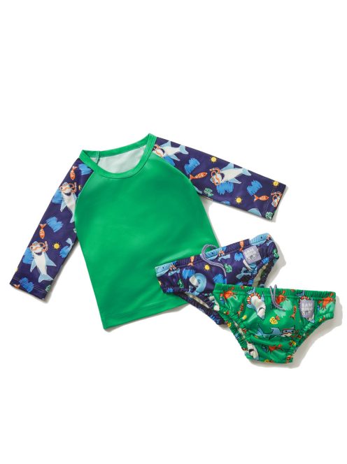 Baba fürdőruha szett Bambino Mio Ocean, 0-6 hónap