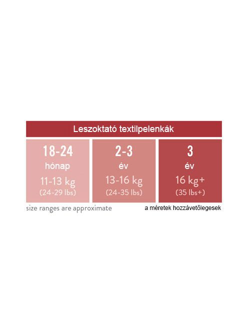 Leszoktató textilpelenka Captain Carrot 18-24 hónap