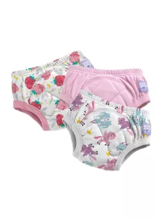   Bambino Mio forradalmi leszoktató pelenka 3-4 éves korig hármas csomagolás, Combo Pink lányos