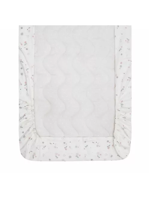 Witlof for Kids megerősített szegéllyel ellátott lepedő Tuck-inn 40x80 cm Vintage Flowers