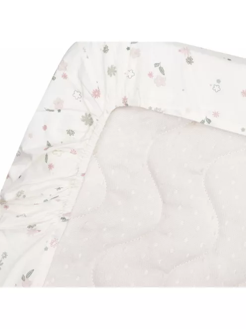 Witlof for Kids megerősített szegéllyel ellátott lepedő Tuck-inn 60x120 cm Vintage Flowers