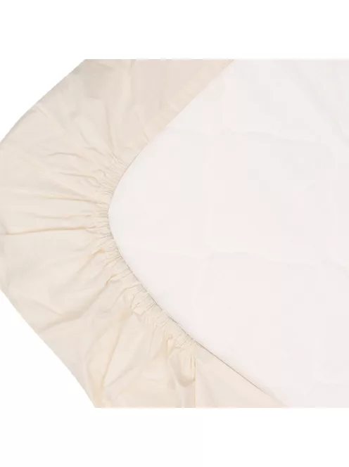 Witlof for Kids megerősített szegéllyel ellátott lepedő Tuck-inn 60 x 120 cm Off White