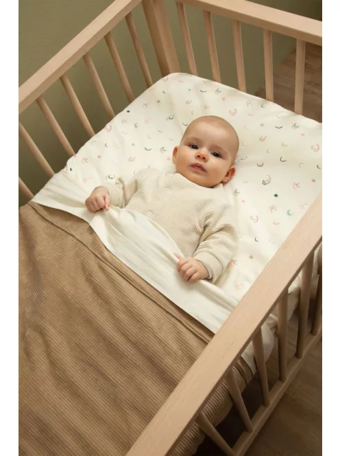 Witlof for Kids megerősített szegéllyel ellátott lepedő Tuck-inn 60 x 120 cm Off White