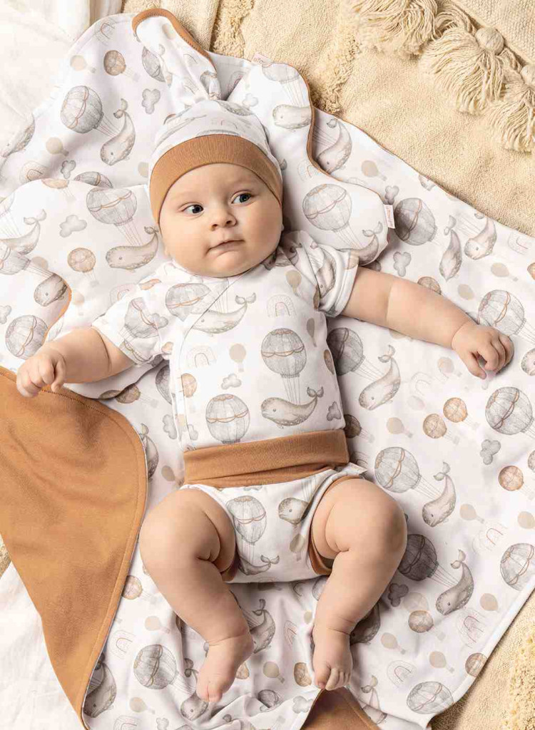 Baba pamut sapka-sál Nicol Miki