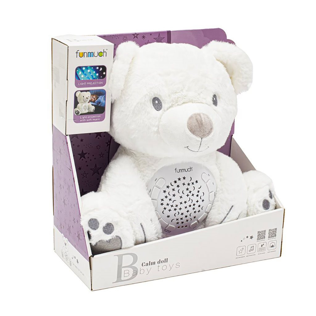 Plüss jegesmedve kivetítővel és zenével Baby Mix Plüss jegesmedve kivetítővel és zenével Baby Mix