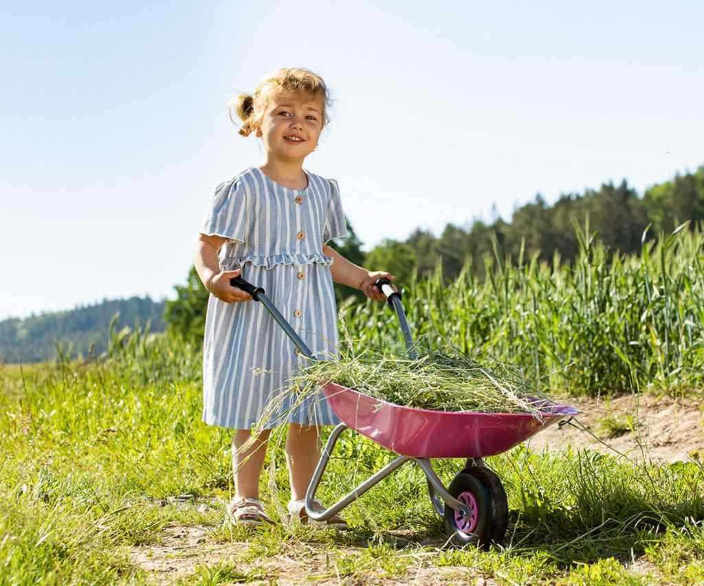 Gyermek kerti talicska műanyag Milly Mally Rolly Toys piros