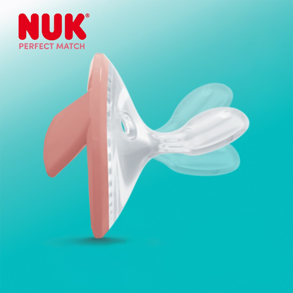 Baba cumi NUK Perfect Match 0-6m 2 db beige/red