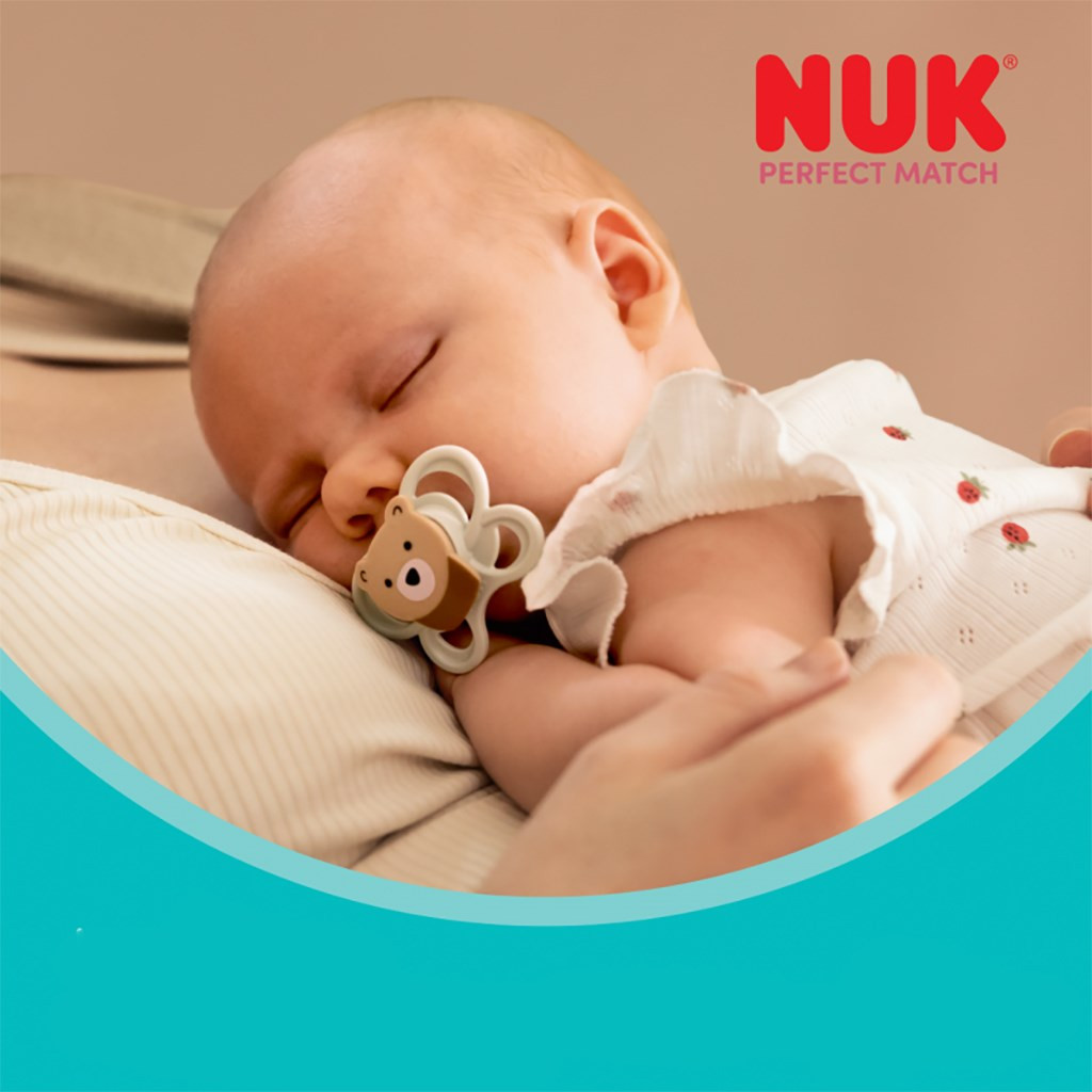 Baba cumi NUK Perfect Match Air Disney Maci Pu 0–6 hónapos grey