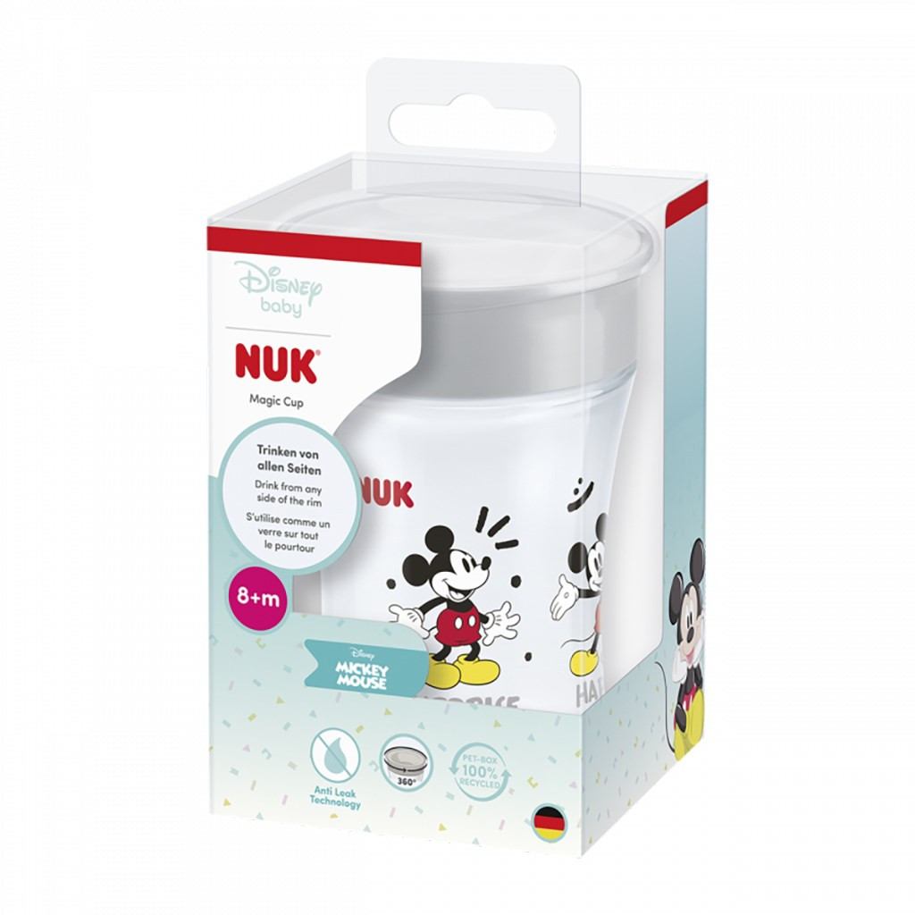 Bájos itató pohár Magic Mickey Mouse NUK (8+ m.) 360° 230 ml