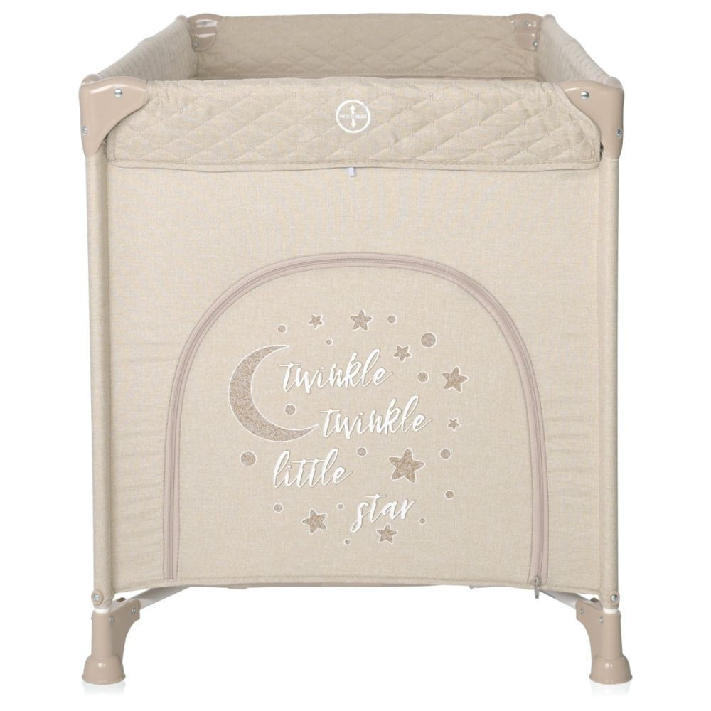 Lorelli Noemi 1 fix utazóágy - Fog Beige Star