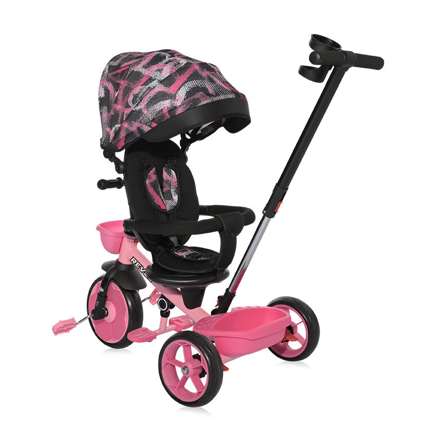 Lorelli Revel tricikli - Pink Grunge