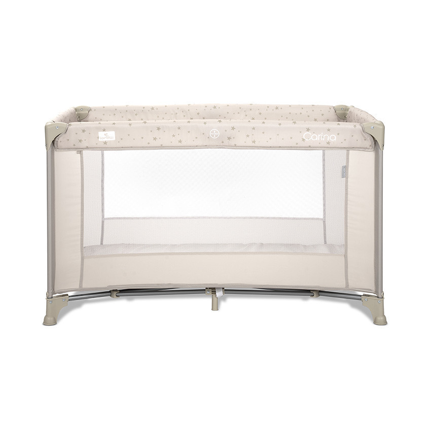Lorelli Carina 1 fix utazóágy - Beige Stars