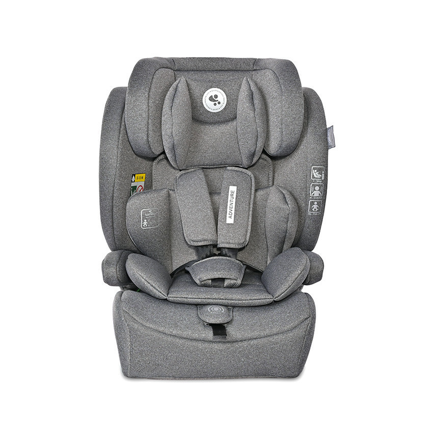 Lorelli Adventure autósülés i-Size 76-150cm - Grey (doboz nélküli)