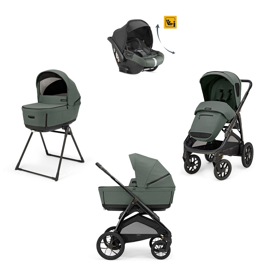 Új Inglesina Aptica XT Darwin Recline 4v1 Taiga Green kombinált babakocsi