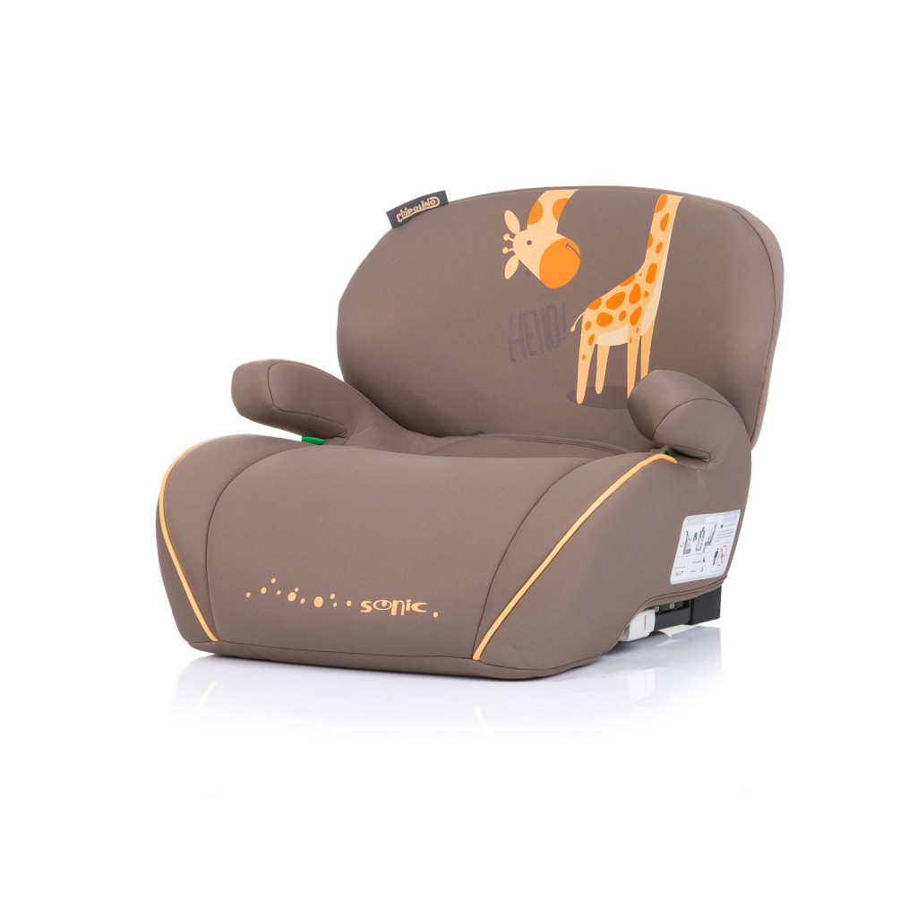Chipolino Sonic autós ülésmagasító 125-150 cm Isofix - Giraffe