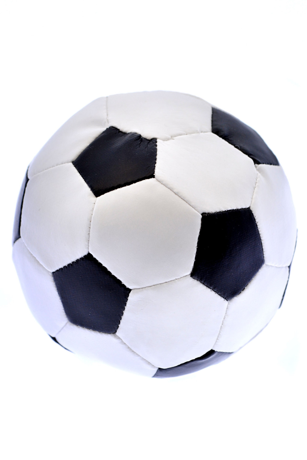 Soft labda, csörgõs, foci mintás, mûbõr, 10 cm, hálós