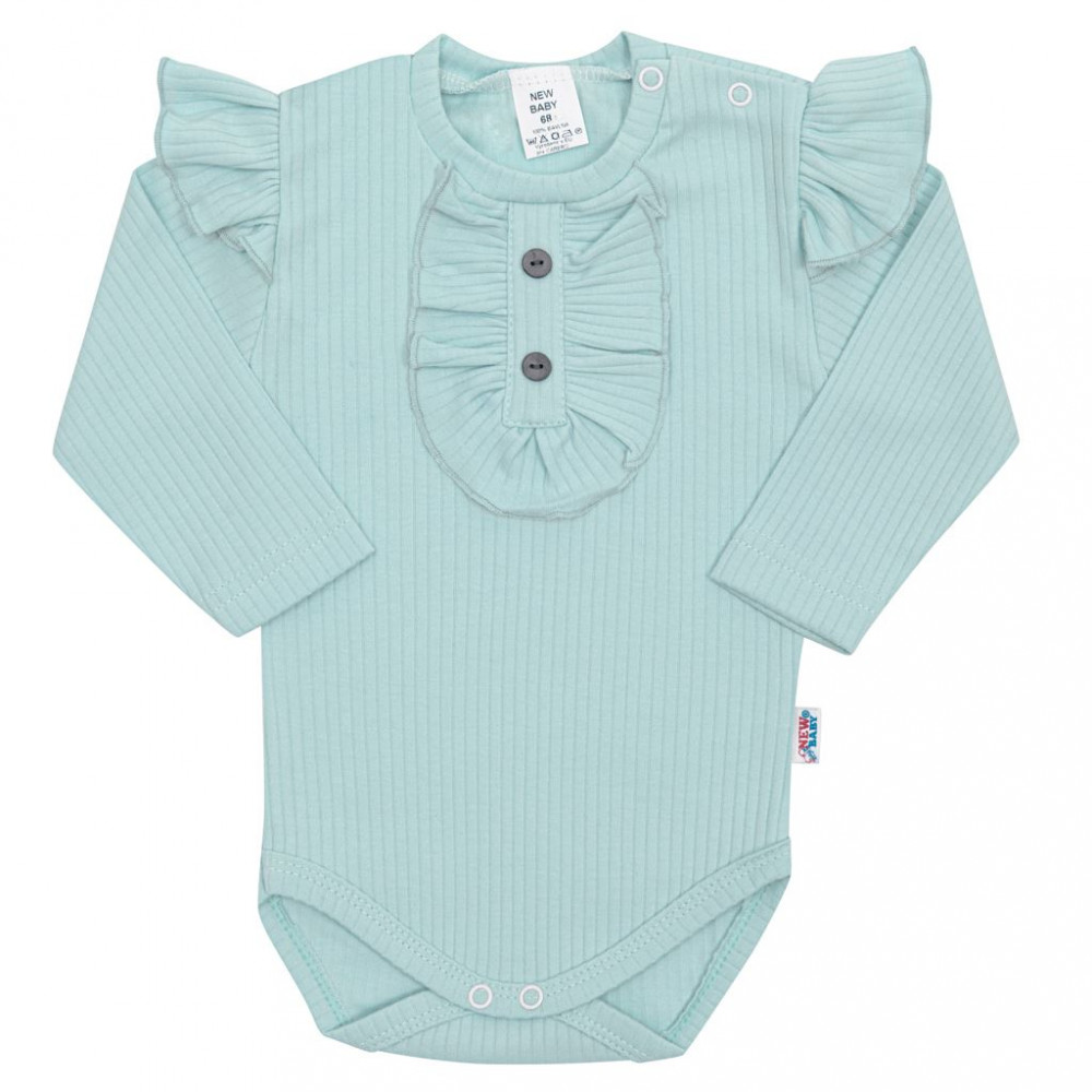 Baba body New Baby Stripes jégkék, RAKTÁRON