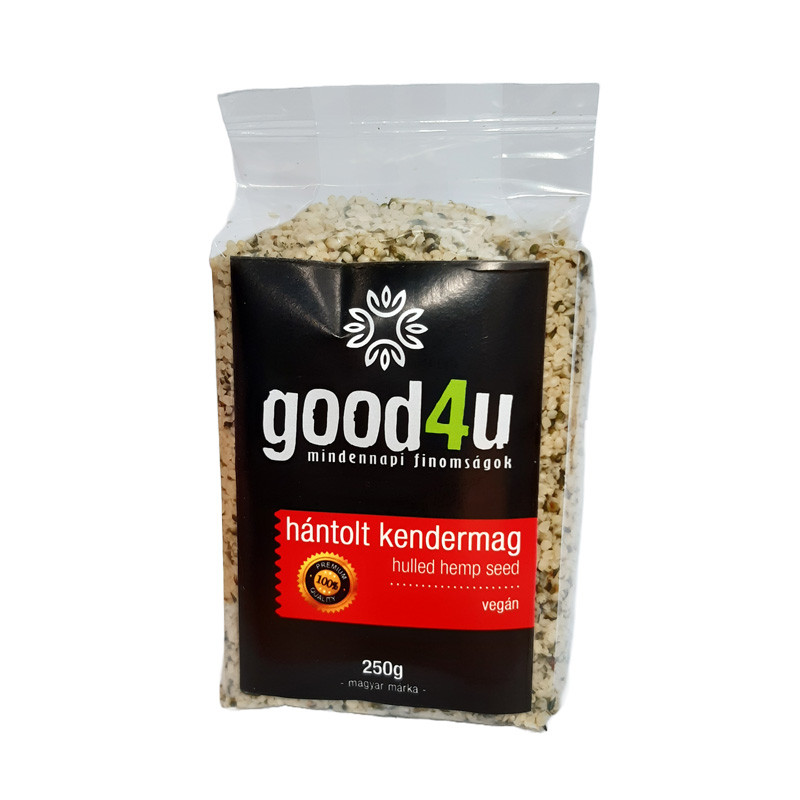 GOOD4U kendermag hántolt 250 g, RAKTÁRON