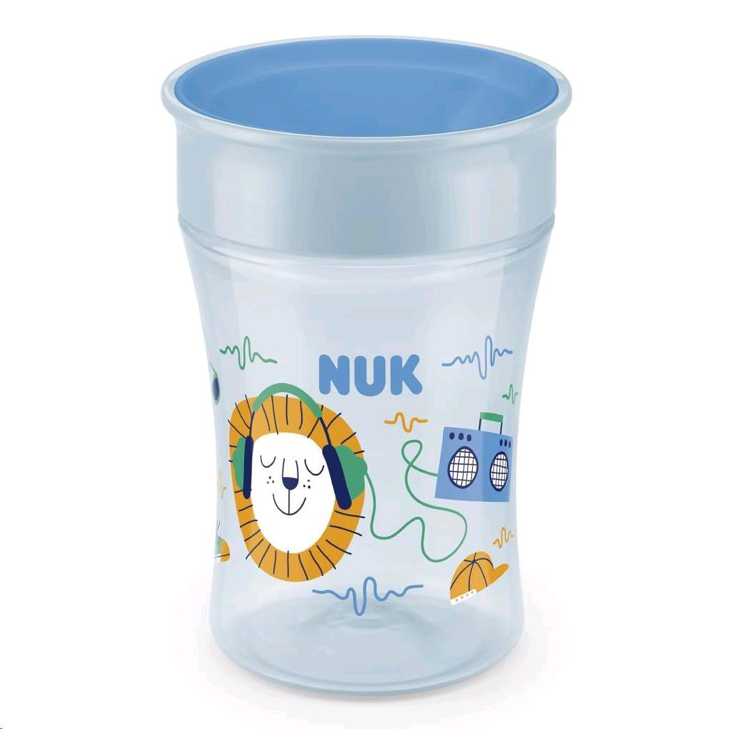 Bájos itató pohár Magic NUK 360° fedéllel light blue, Raktáron